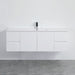 900-1500*460mm Poly White Bathroom Left/Right Drawer Wall Hung Vanity - HD reno