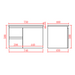 600-750*460mm Poly Gloss White Bathroom  Left/Right Drawer Wall Hung Vanity - HD reno