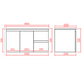 900-1500*460mm Poly White Bathroom Left/Right Drawer Wall Hung Vanity - HD reno