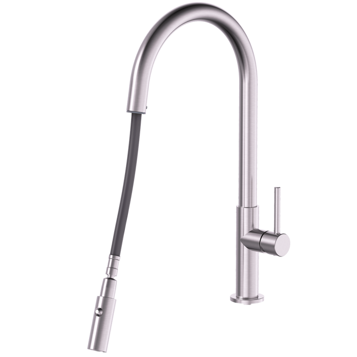 Suprema XPRESSFIT XOXO Slimline Gooseneck Retractable Maxi Pull Out Kitchen Mixer