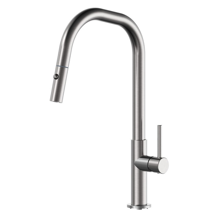Suprema XPRESSFIT XAVIER Angular Gooseneck Pull Out Retractable Kitchen Mixer