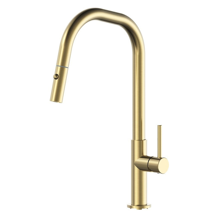 Suprema XPRESSFIT XAVIER Angular Gooseneck Pull Out Retractable Kitchen Mixer