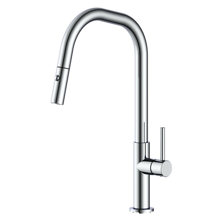 Suprema XPRESSFIT XAVIER Angular Gooseneck Pull Out Retractable Kitchen Mixer