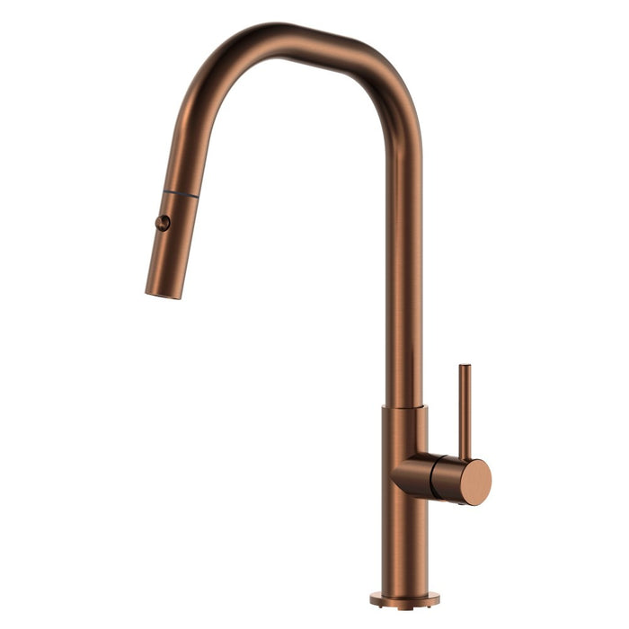 Suprema XPRESSFIT XAVIER Angular Gooseneck Pull Out Retractable Kitchen Mixer