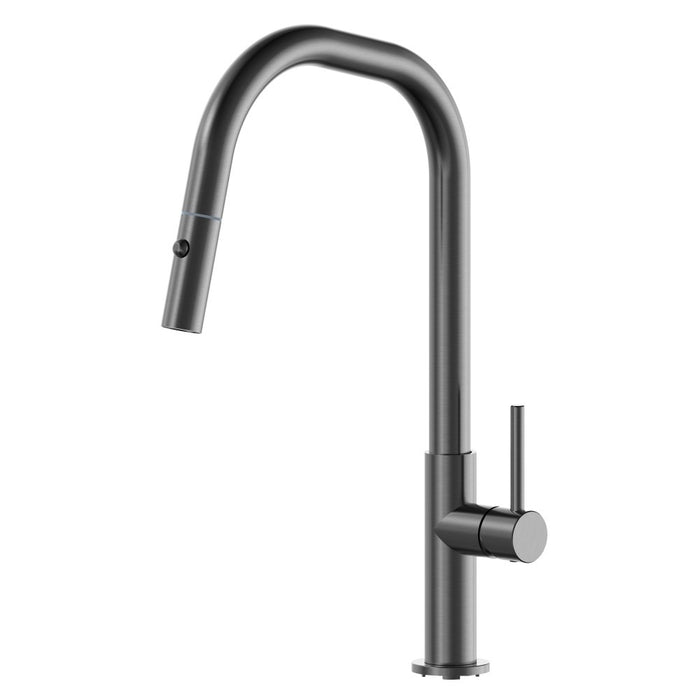 Suprema XPRESSFIT XAVIER Angular Gooseneck Pull Out Retractable Kitchen Mixer