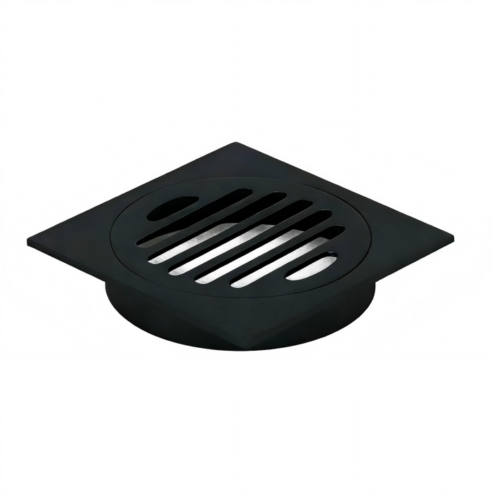 110*110mm Somer YDH000-12mm Black Square Tile Floor Drain (100mm outlet)
