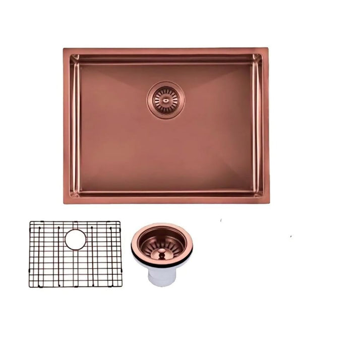 600*450*230/300mm Aquaperla Handmade Stainless Steel PVD Coating Single Bowl Kitchen Sink