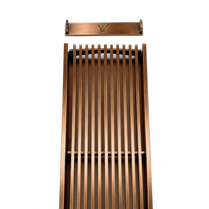 3000mm Somer 316 Stainless Steel DIY Wide Linear Floor Grate Drain For Outdoor Swimming Pools (No Outlet)