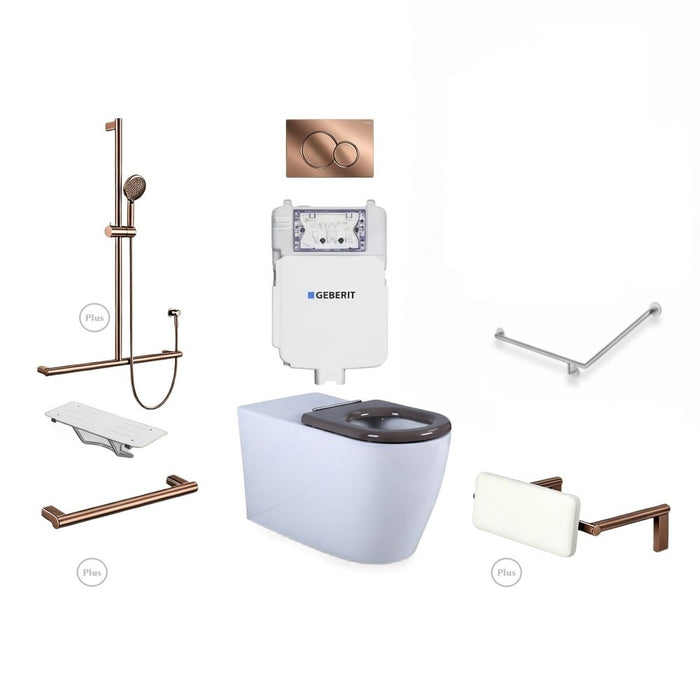 Disable Plus Package 40° Without Basin & Mixer Premium Finish Upgrade - Left Hand