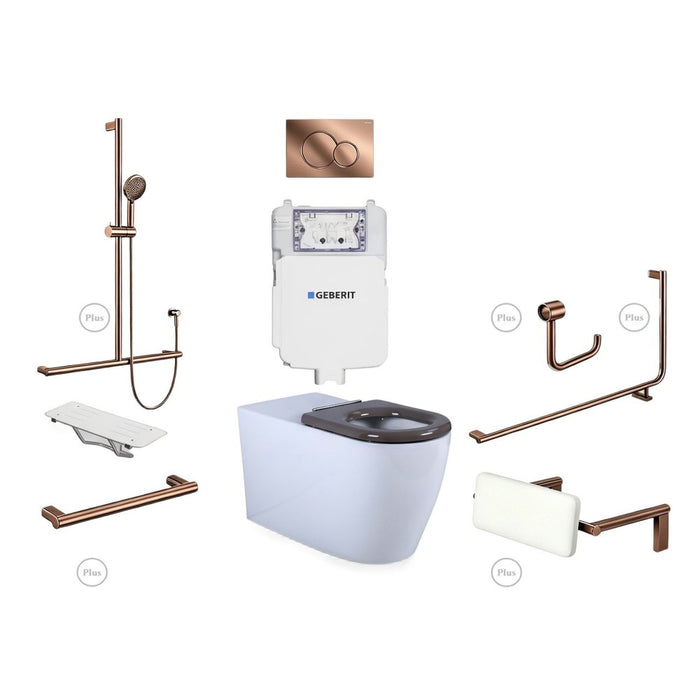 Disable Plus Package 90° Without Basin & Mixer Premium Finish Upgrade - Left Hand