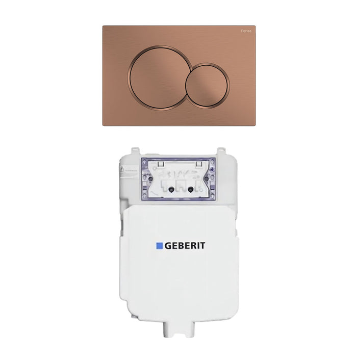 Left-Hand Accessible Care Bathroom Package – Shower, Toilet & Support System (Std & Plus - Brushed Copper)