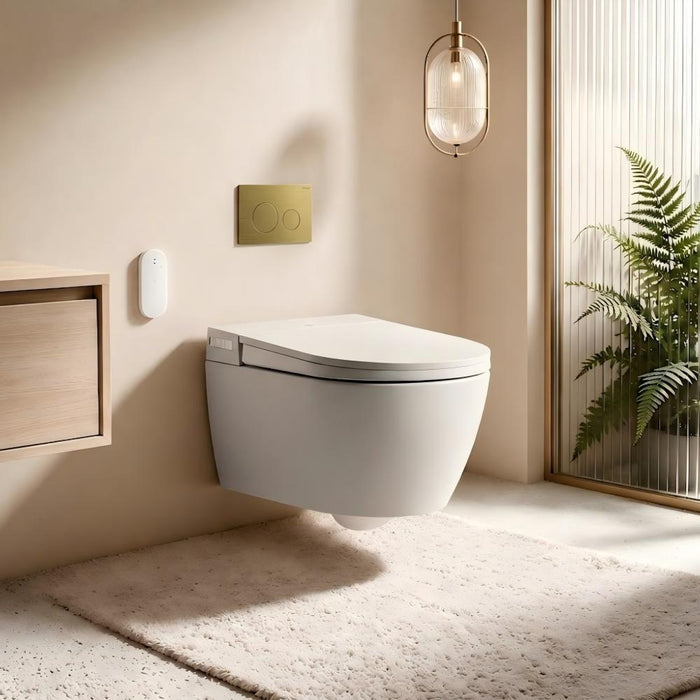 590*400*425mm Lafeme Sesto Rimless Wall Hung Minimalist Smart Toilet Suite With Advanced Self-Cleaning