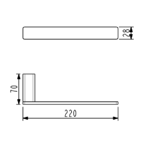 250mm BK KASTEN Chrome/Matt Black/Brushed Nickel/Brushed Gun Metal/Brushed Bronze Brass Single Square Bars Towel Rails - HD reno