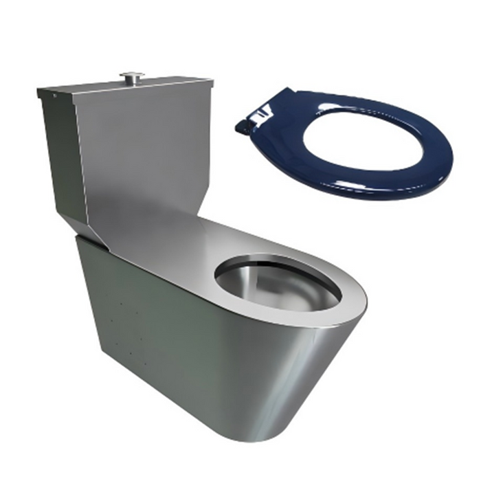 Close Coupled Wall Faced Disabled Toilet Suite With Toilet Seat