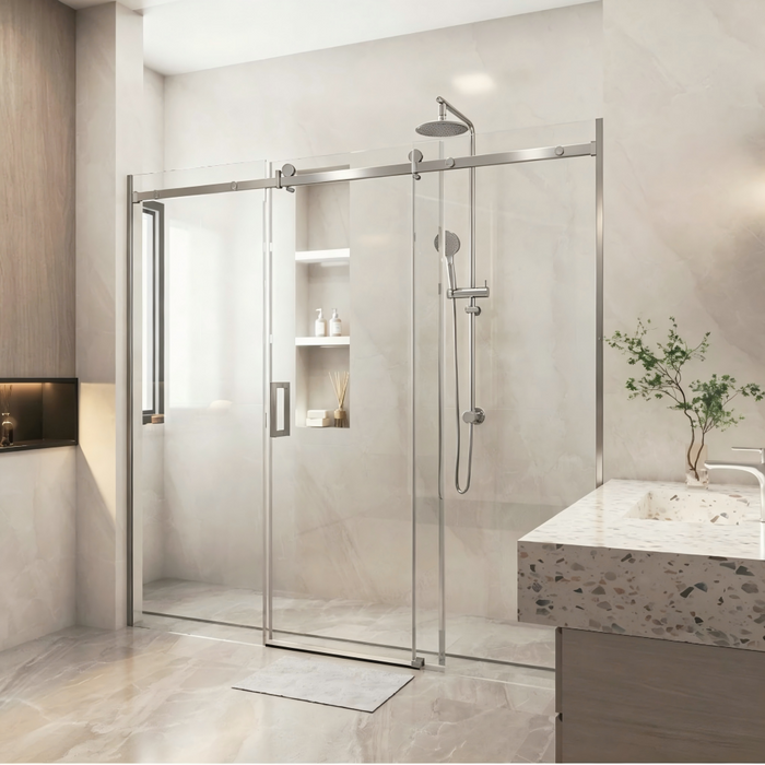 1400-2450mm Covey Frameless 3 Panels Sliding Door Wall To Wall 10mm Thickness Shower Screens - 2000mm Height
