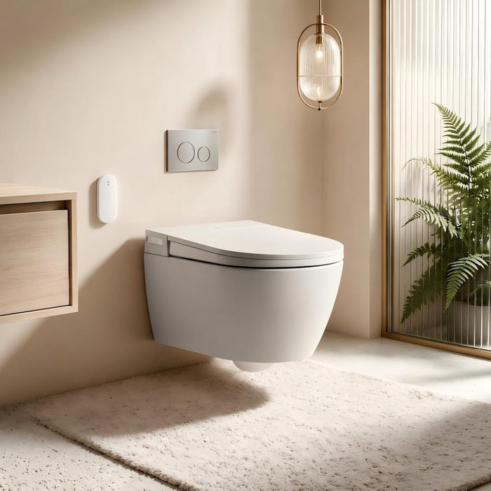 590*400*425mm Lafeme Sesto Rimless Wall Hung Minimalist Smart Toilet Suite With Advanced Self-Cleaning