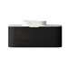 1200*460*450mm OTTI Bondi Black Oak Cabinet Only and Stone Top Bathroom Wall Hung Vanity - HD reno