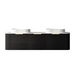 1800*460*450mm OTTI Bondi Black Oak Cabinet Only and Stone Top Bathroom Wall Hung Vanity - HD reno