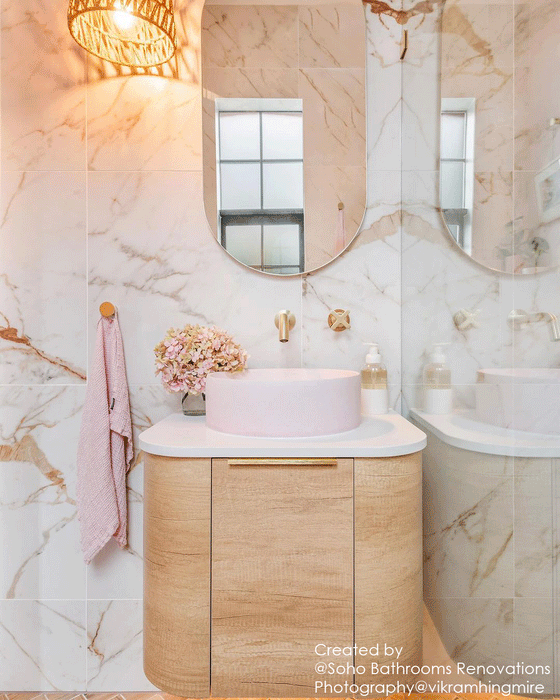600*460*450mm OTTI Bondi Natural Oak Cabinet Only and Stone TopBathroom  Wall Hung Vanity - HD reno