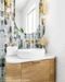 750*460*450mm OTTI Bondi Natural Oak Cabinet Only and Stone Top Bathroom Wall Hung Vanity - HD reno