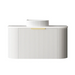 900*460*450mm OTTI Bondi Stain White High Moisture Resistant Plywood Curve Fluted Bathroom Cabinet Wall Hung Vanity - HD reno