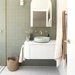 900*460*450mm OTTI Bondi Stain White High Moisture Resistant Plywood Curve Fluted Bathroom Cabinet Wall Hung Vanity - HD reno