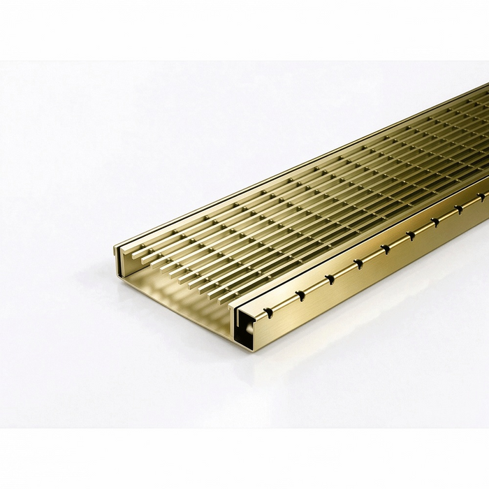 Shower Screen Support drainage system with Standard (TR) grate style