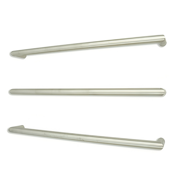 800*32mm Radiant 304 Stainless Steel Low Voltage Single Round Heated Towel Rail
