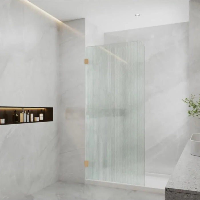 800-1200mm Covey Narrow line Glass Frameless Walk-In Single Panel Curved Corner Shower Screen