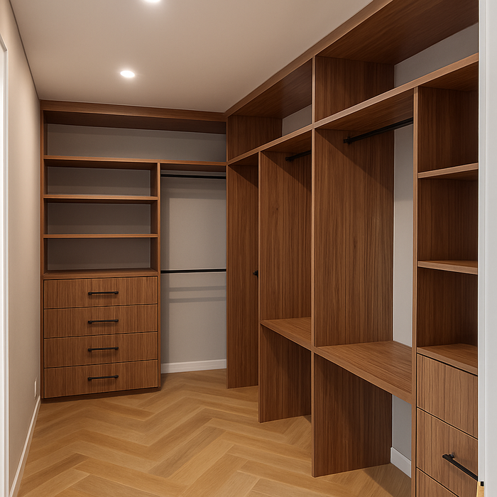 Warm Natural Timber Wardrobe