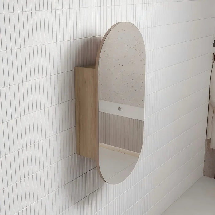 450*900mm Aulic Beau Monde Oval Frameless Copper-free Shaving Cabinet