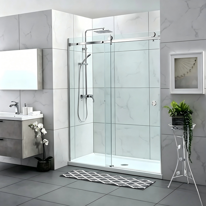 870-1180mm Covey Frameless Wall To Wall Sliding Door 10mm Thickness Shower Screens - 2000mm Height