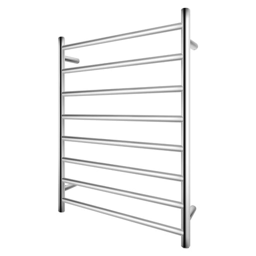 8 Bars Round Chrome Stainless Steel Electric Heated Towel Rack - HD reno
