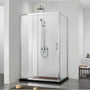 920-1750mm Covey Chrome Semi-Frameless L Shape Sliding Door 6mm Thickness Shower Screens - 1900mm Height
