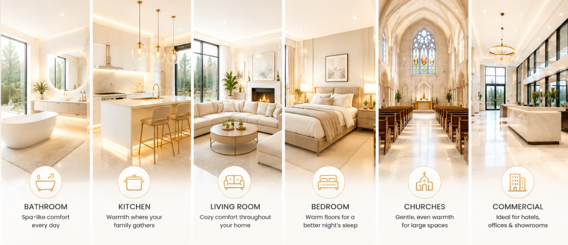 Coldbuster Underfloor Heating | Electric Floor Heating Australia | Warm Floors for Every Space