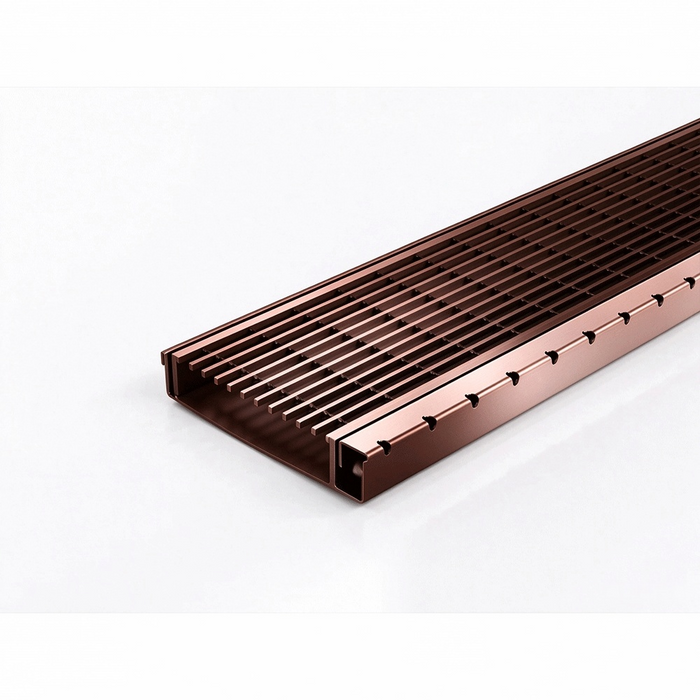 Shower Screen Support drainage system with Standard (TR) grate style