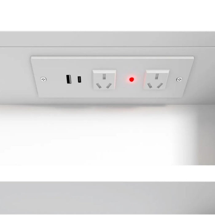 900*600mm OTT Bondi Natural Oak/Black Oak/Matte White Oval Wall Mounted LED Shaving Cabinet