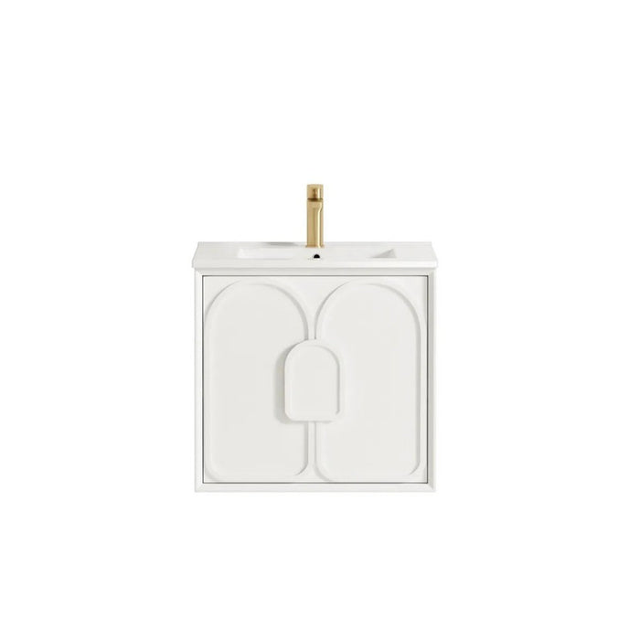 600-1800*460*550mm OTTI Laguna Mark Il Matt White High Moisture Resistant Plywood Wall Hung Vanity