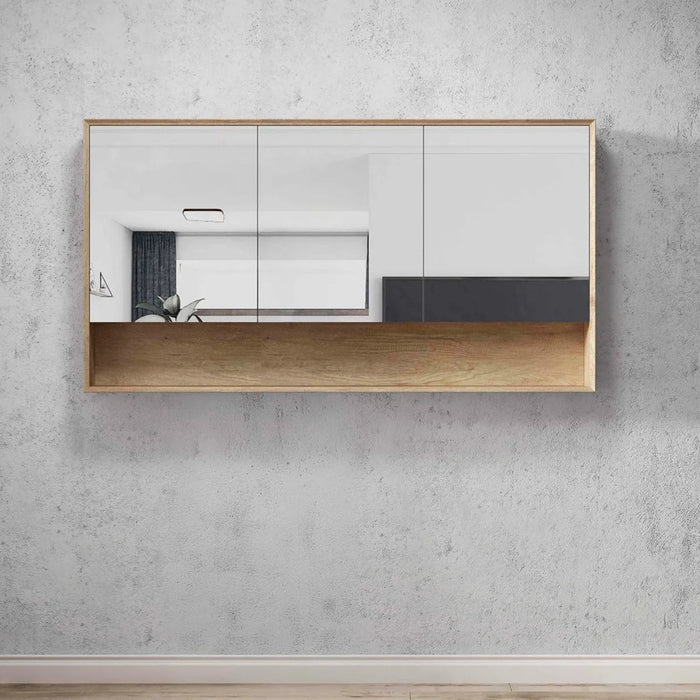 600-1500*800*150mm Otti Byron Natural Oak Wall Mounted Shaving Cabinet