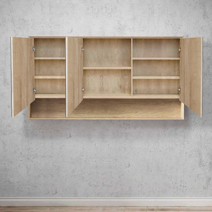 600-1500*800*150mm Otti Byron Natural Oak Wall Mounted Shaving Cabinet