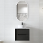 600-1500*460*550mm OTTI Byron Matt Black High Moisture Resistant Plywood Bathroom Wall Hung Vanity