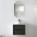 600-1500*460*550mm OTTI Byron Matt Black High Moisture Resistant Plywood Bathroom Wall Hung Vanity