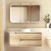 600-1500*460*550mm OTTI Byron Natural Oak High Moisture Resistant Plywood Bathroom Wall Hung Vanity