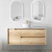 600-1500*460*550mm OTTI Byron Natural Oak High Moisture Resistant Plywood Bathroom Wall Hung Vanity