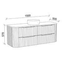 TIMBERLINE SOCOA CUSTOM WALL HUNG VANITY (ALL SIZING)