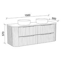 TIMBERLINE SOCOA CUSTOM WALL HUNG VANITY (ALL SIZING)