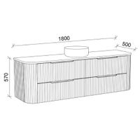 TIMBERLINE SOCOA CUSTOM WALL HUNG VANITY (ALL SIZING)