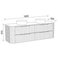 TIMBERLINE SOCOA CUSTOM WALL HUNG VANITY (ALL SIZING)