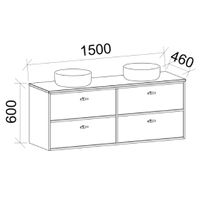 TIMBERLINE TARO CUSTOM WALL HUNG VANITY (ALL SIZING)