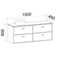 TIMBERLINE TARO CUSTOM WALL HUNG VANITY (ALL SIZING)